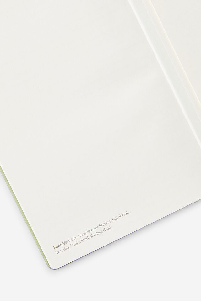 Personalised Metro A5 Hard Lined Notebook, Little Treats Bay Leaf