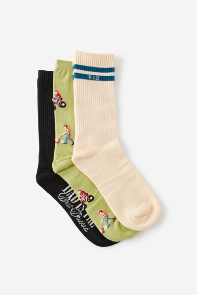 3Pck Of Socks Father S Day, BEST DRESSED DAD M/L
