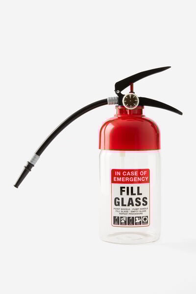 Fire Extinguisher Drink Dispenser, RED