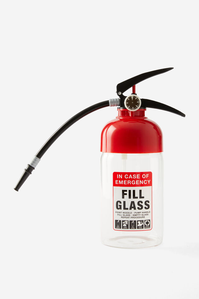 Fire Extinguisher Drink Dispenser, RED