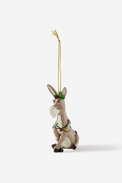 Collab Resin Christmas Ornament, LCN UNI SHREK DONKEY