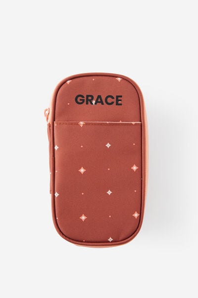 Personalised Arlow Pencil Case V2, GINGERBREAD SPACED OUT