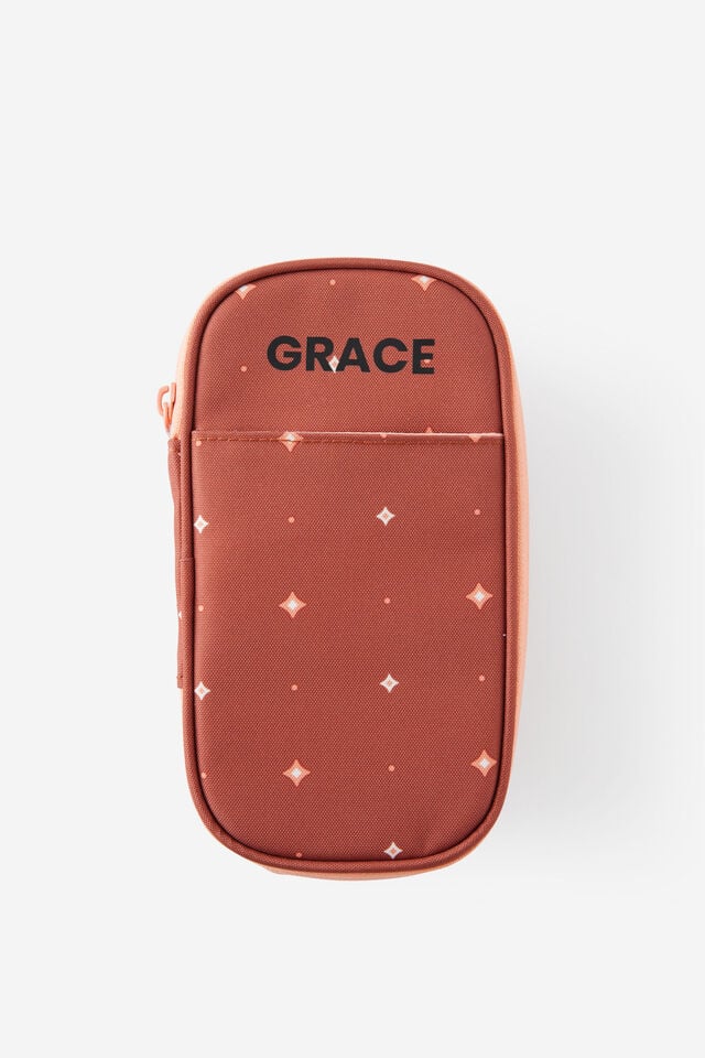 Personalised Arlow Pencil Case V2, GINGERBREAD SPACED OUT