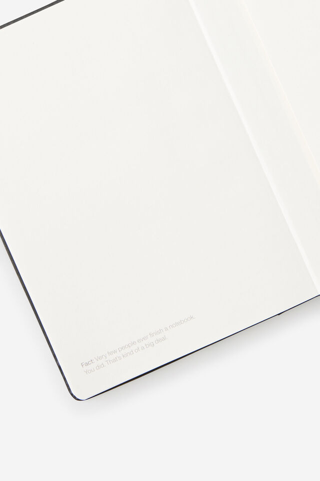 Personalised Metro B6 Hard Lined Notebook, Black