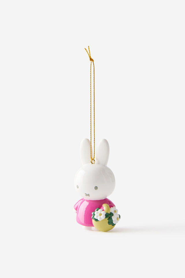 Collab Resin Christmas Ornament, LCN MIF MIFFY FLOWER BASKET