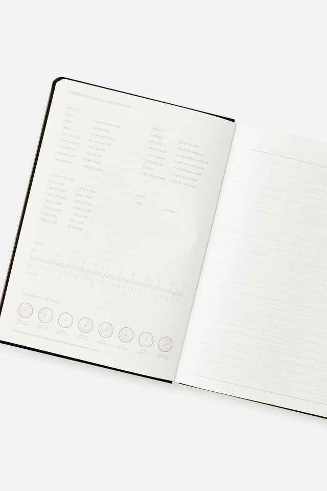Personalised 2026 A5 Daily Hard Metro Diary, Black