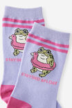 Mid Crew Socks, STAY AFLOAT FROG - example image 2