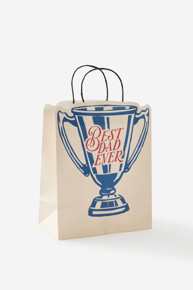 Father S Day Premium Gift Bag Medium 2026, DAD TROPHY