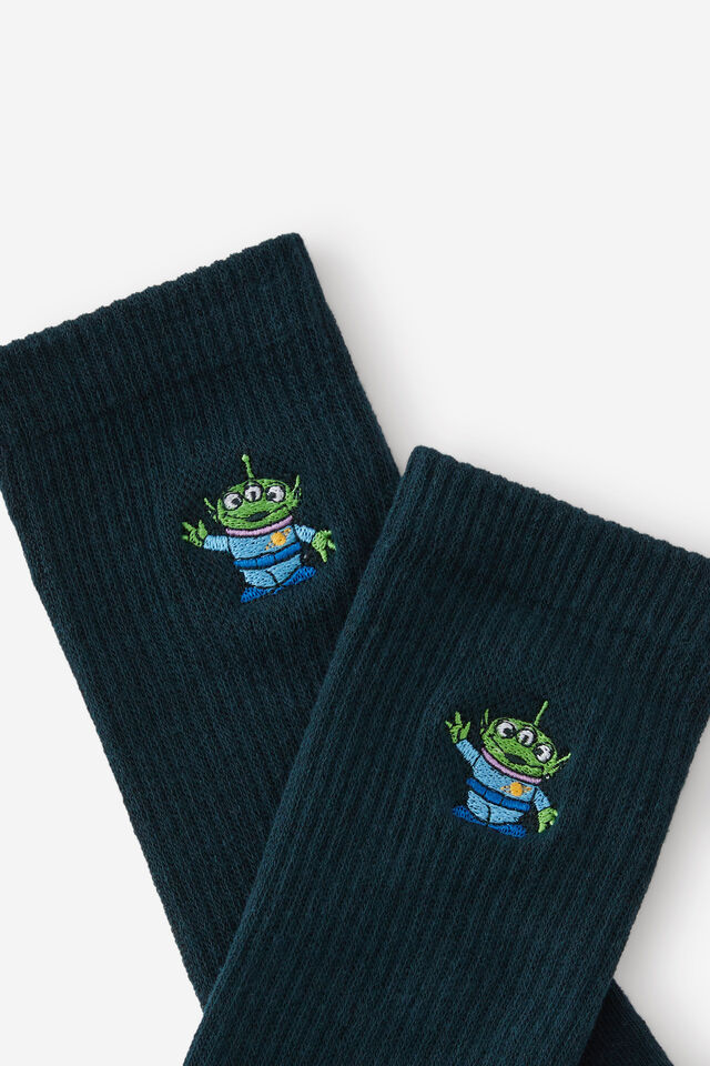 Socks, LCN DIS TOY STORY GREEN ALIEN (M/L)