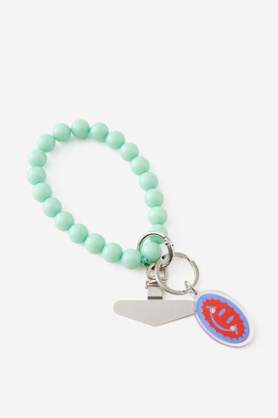 Beaded Wrist Strap, JELLY MINT