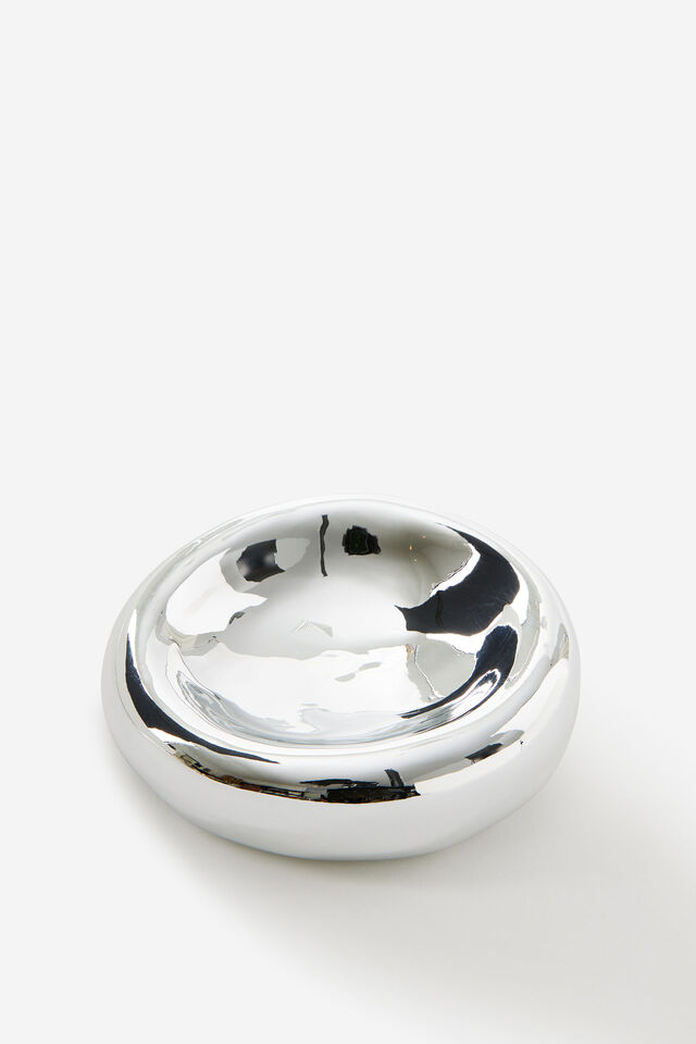 Bulbous Trinket Tray, CHROME