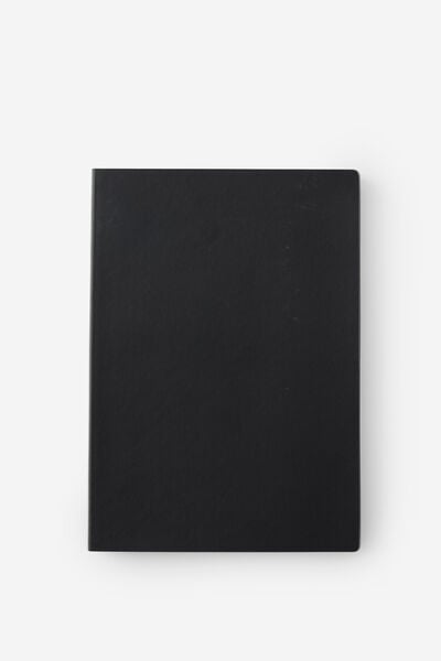 Metro B5 Soft Lined Notebook, Black