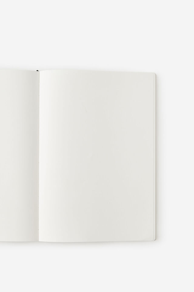 Personalised B5 Soft Cover Plain Notebook, BLACK