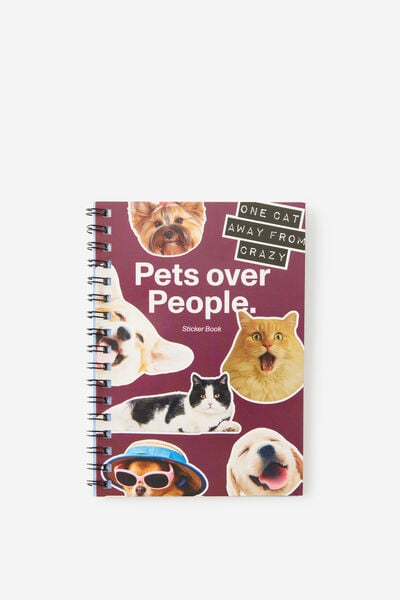 Stick It Sticker Book, PETS OVER PEOPLE!