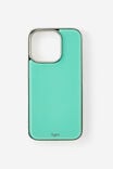 Bubble Phone Case Iphone 16 Pro, JELLY MINT CHROME - example image 1