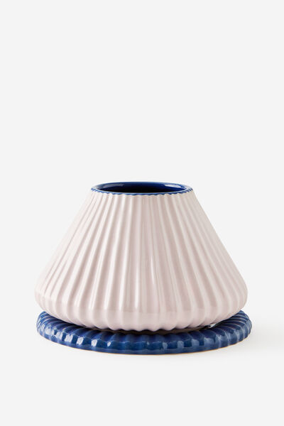 Ceramic Planter, STRAWBERRY MILK & BLUE