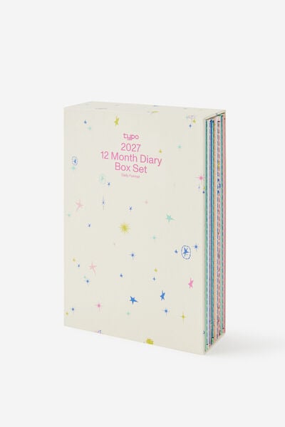 2027 A5 Daily Diary 12Pk Box Set, BRIGHT DAYS
