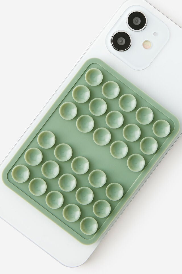 Stick It Phone Mount, TYPO GREEN