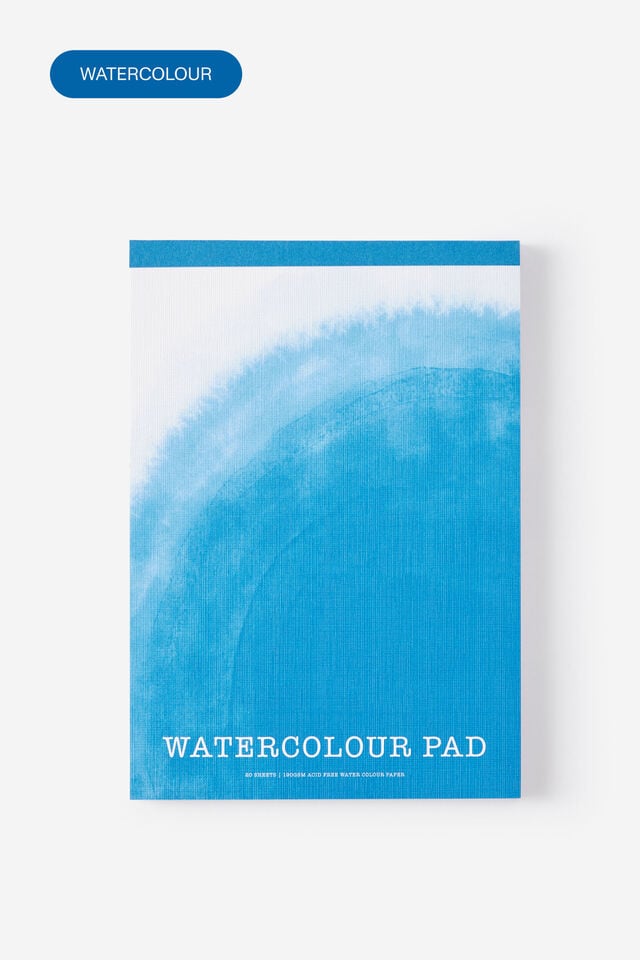A5 Watercolour Art Pad, AZURE WATERCOLOUR