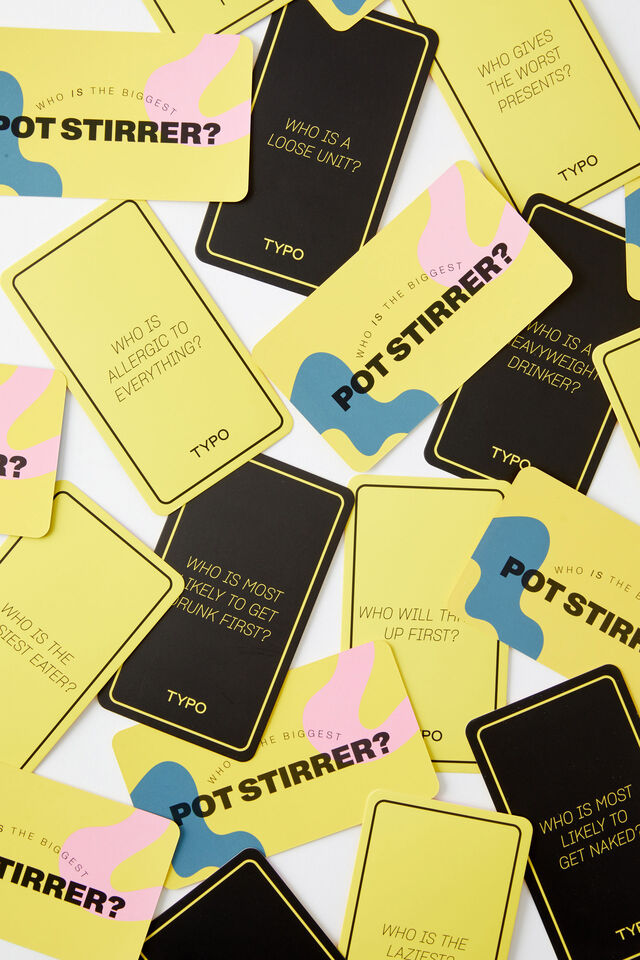 Oversized Table Card Games, BIGGEST POT STIRRER