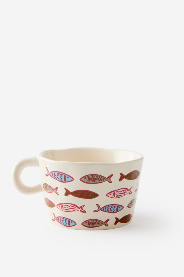 Novelty Shaped Mug, FISH YARDAGE