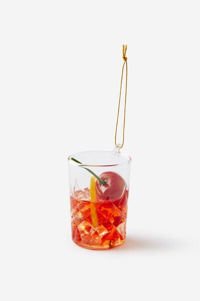 Shaped Glass Ornament, AMARETTO SOUR