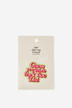 Die Cut Gift Tag 5Pk, NICE LIST - example image 3