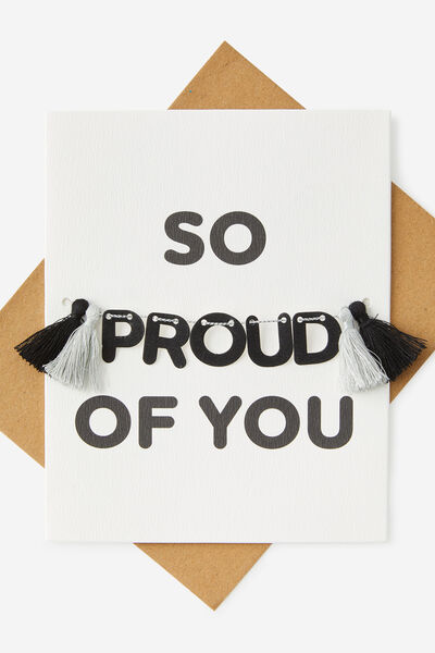 Luxe Tassel Cards, SO PROUD OF YOU