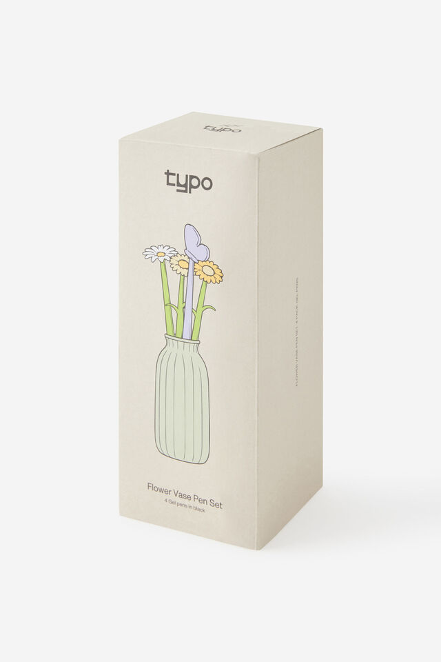 Flower Pot Pen Set, MINTY GREEN