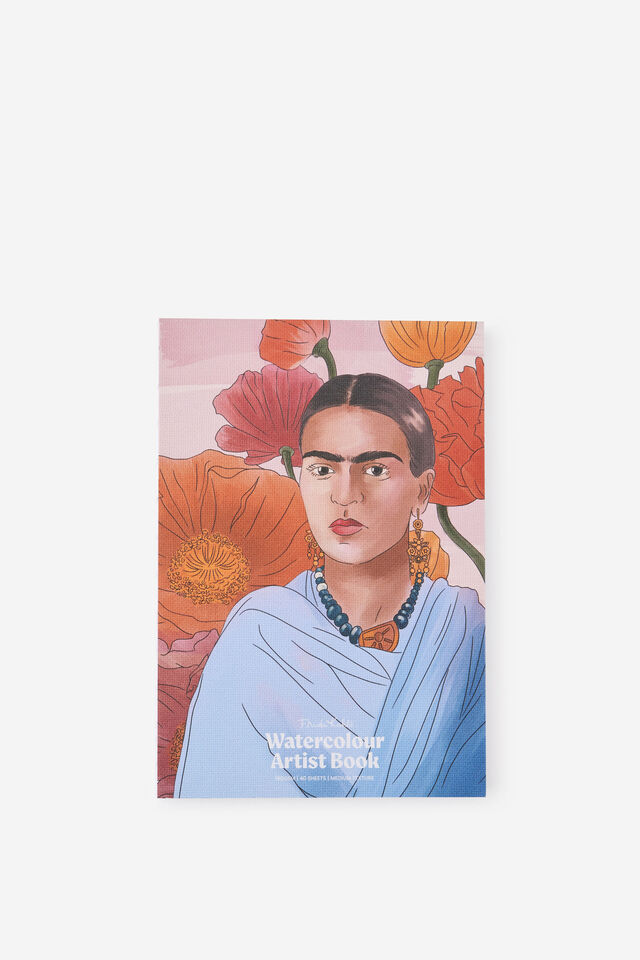 Premium A5 Stitch Bound Watercolour, LCN FRK FRIDA KAHLO FLOWERS