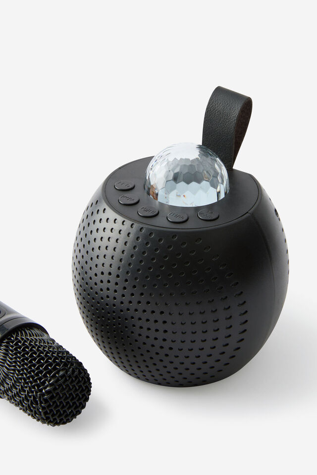 Party Karaoke Speaker With Light, BLACK