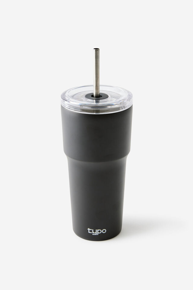 Personalised Smoothie Cup 600Ml, BLACK