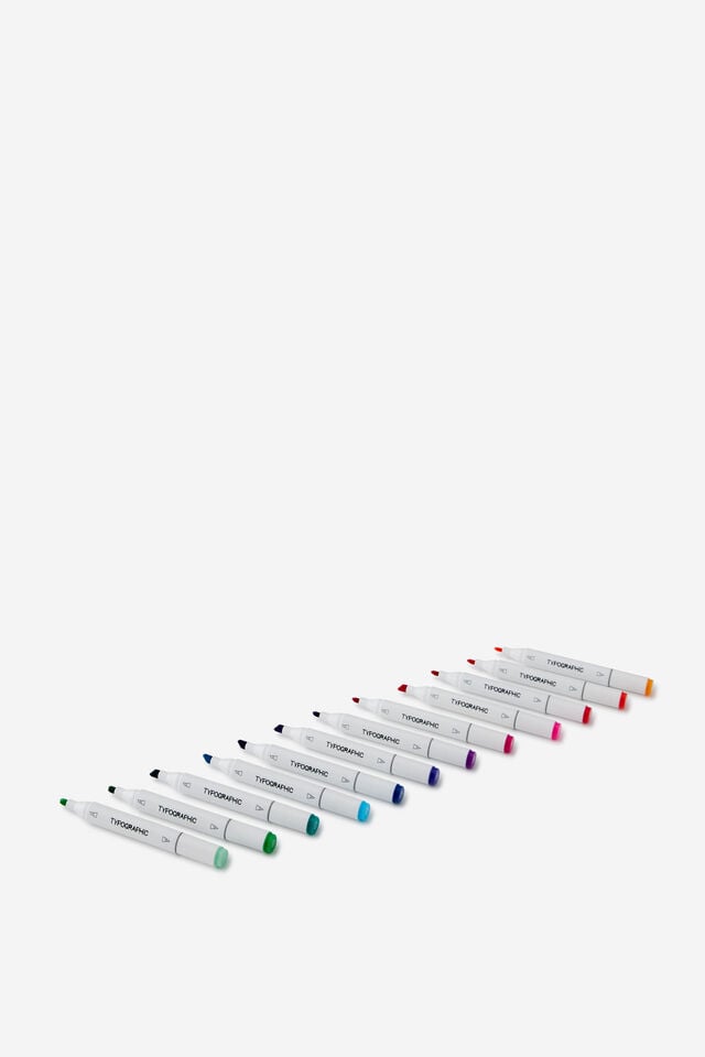 Artists Dual Art Marker 12Pk, BRIGHTS V2