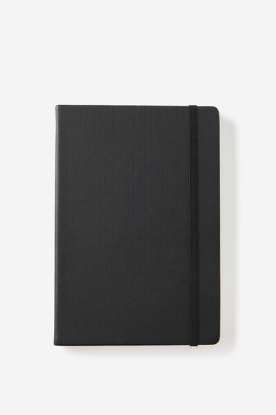 Metro A5 Hard Dot Notebook, Black
