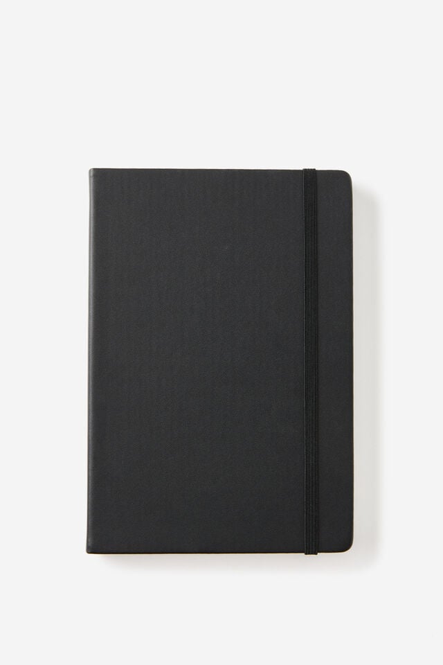 Metro A5 Hard Dot Notebook, Black