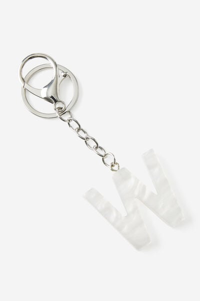 Alpha Keyrings, W / MOTHER OF PEARL