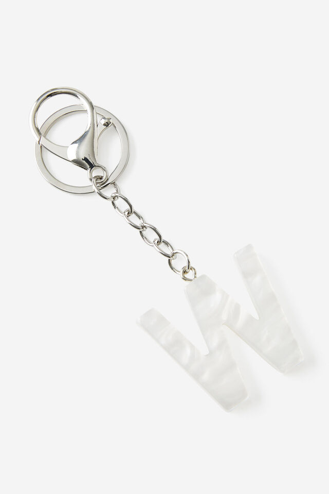 Alpha Keyrings, W / MOTHER OF PEARL