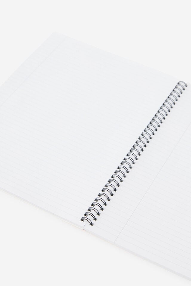 A4 Spiral Lined Notebook, STRAWBERRY MILK LACE