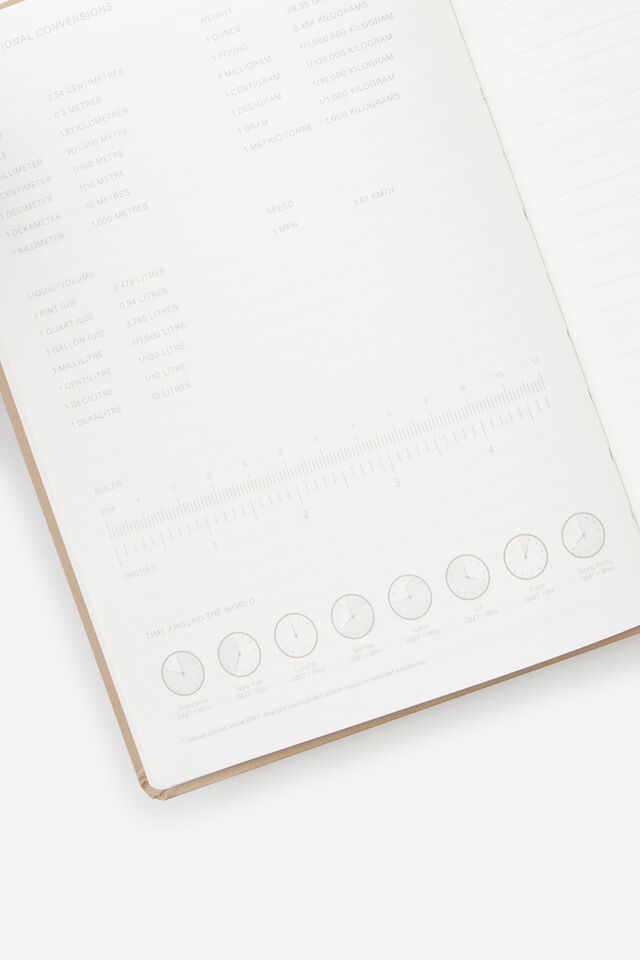 Personalised 2026 A5 Daily Hard Metro Diary, Chai