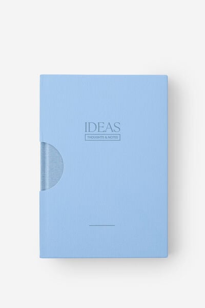Loft A5 Plain Notebook, Denim Blue Journal