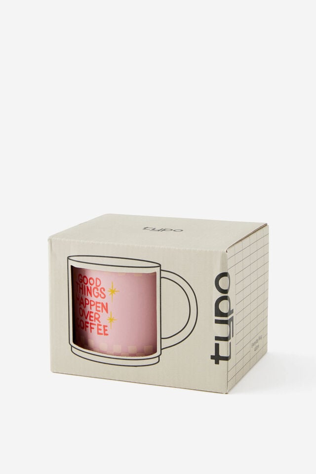 Everyday Mug, GOOD THINGS HAPPEN OVER COFFEE