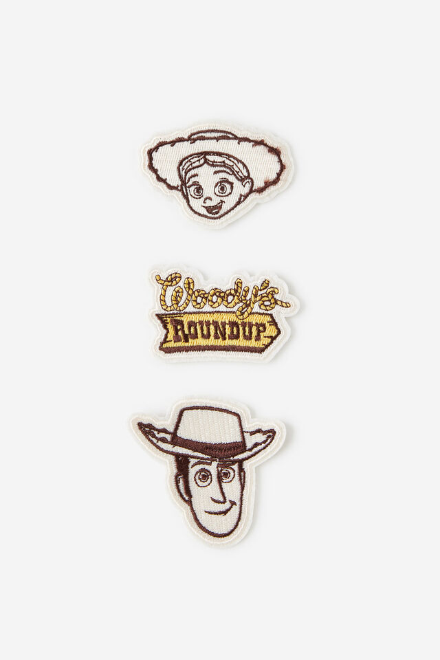 Collector Iron On Patches 3Pk, LCN DIS TOY STORY WOODYS ROUNDUP