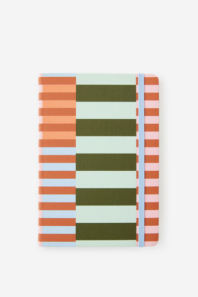 A5 Hard Lined Notetaker Notebook, MULTI SPLICE