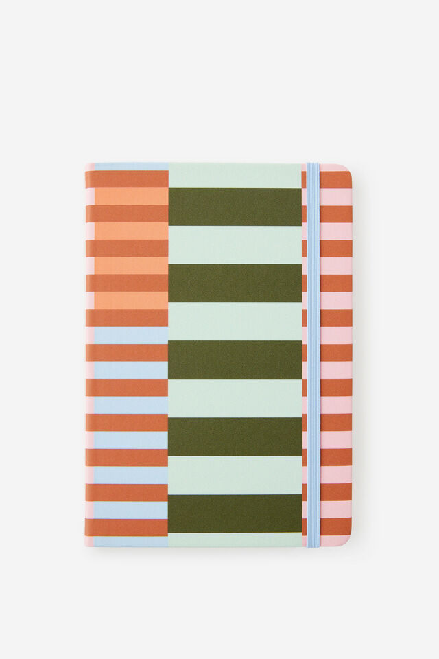 A5 Hard Lined Notetaker Notebook, MULTI SPLICE