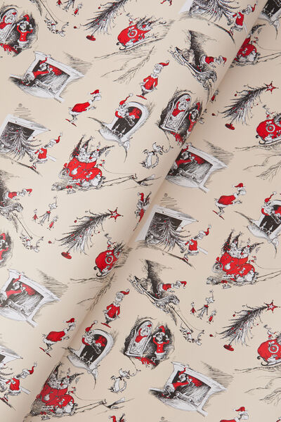 Christmas Wrapping Paper Roll, LCN DRS GRINCH CHISTMAS