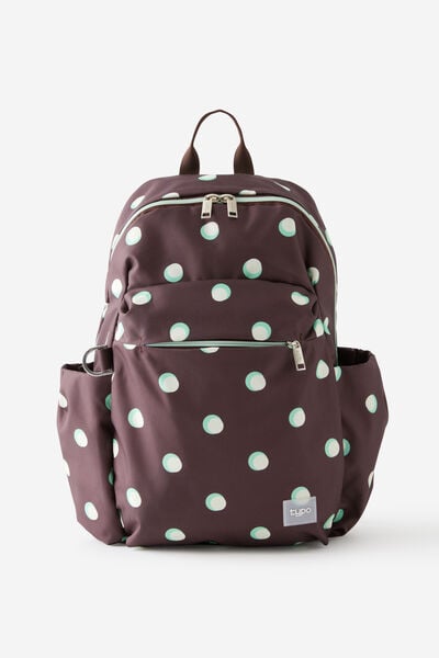 Mode Backpack, ESPRESSO POLKA SPACED