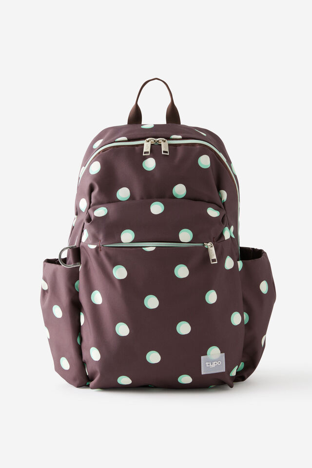Mode Backpack, ESPRESSO POLKA SPACED