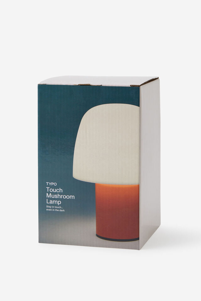 Touch Mushroom Desk Lamp, TANGERINE