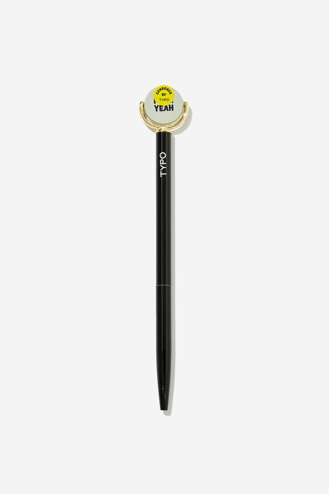 Spin Top Pen, BLACK F*CK YEAH, F*CK NO!!