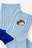 Mid Crew Socks, TACO EMB - alternate image 2